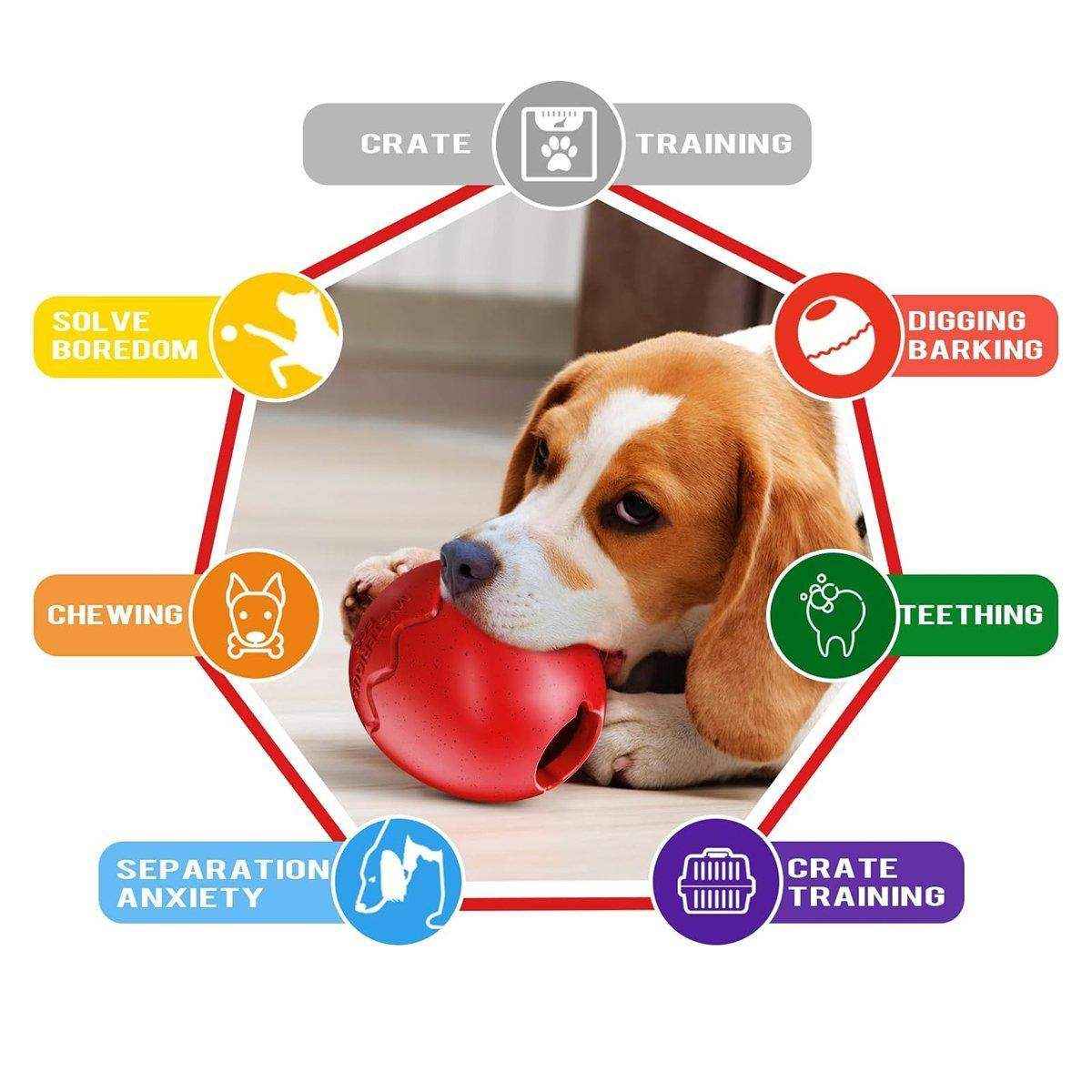 Licking Dog Gnawing Toy Slow Feeder Dinosaur Eggs Interactive Slow Food Dog Toy