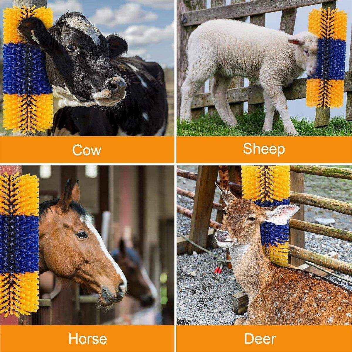 Multifunctional Livestock Brush Nylon Bristles for Horses Cows & Goats