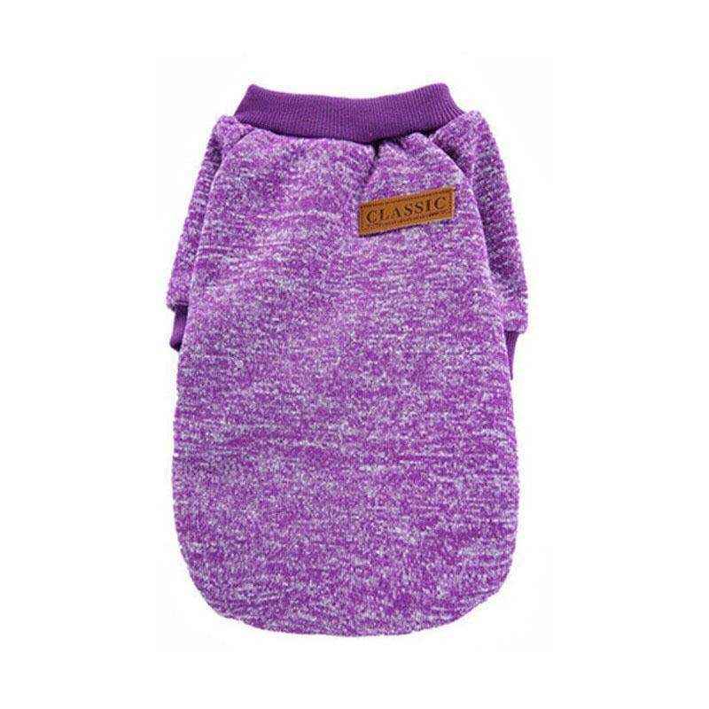 Winter Comfort Dog Jumper with Knitted Design and Colour Options