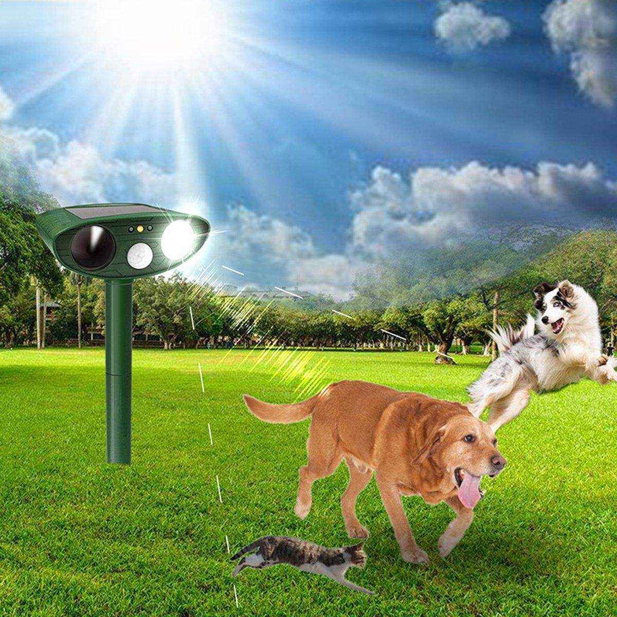 Outdoor Solar Ultrasonic Animal Repellent Rat Bird Infrared Flash Repellent