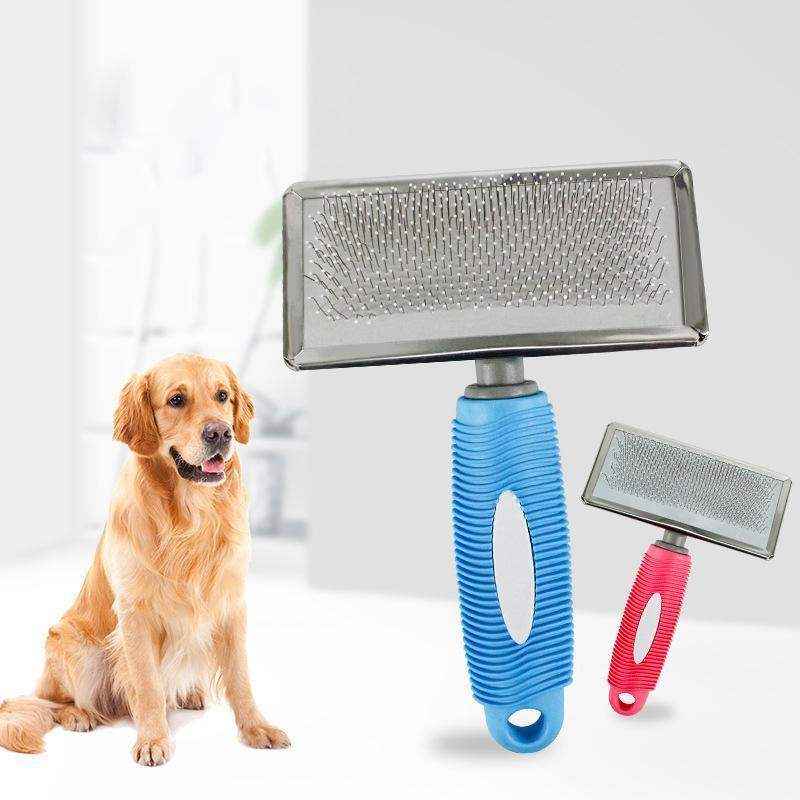 Pet Grooming Slicker Brush – Effective Cat & Dog Deshedding Tool