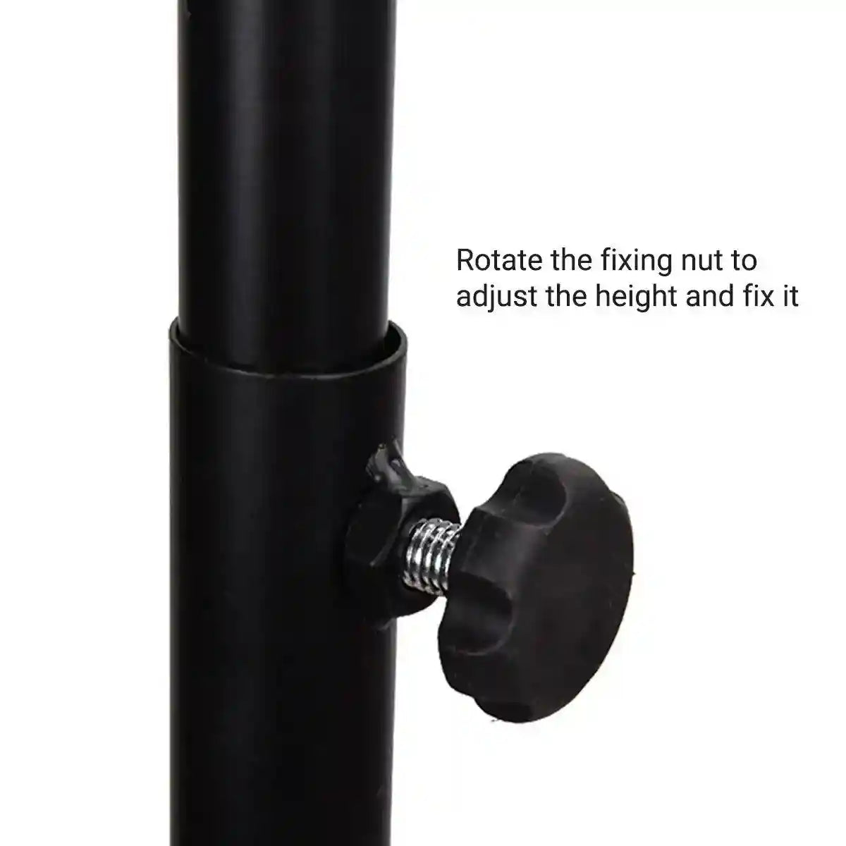 Adjustable Birdcage Stand Sturdy Metal Parrot Cage Holder with 360° Hook