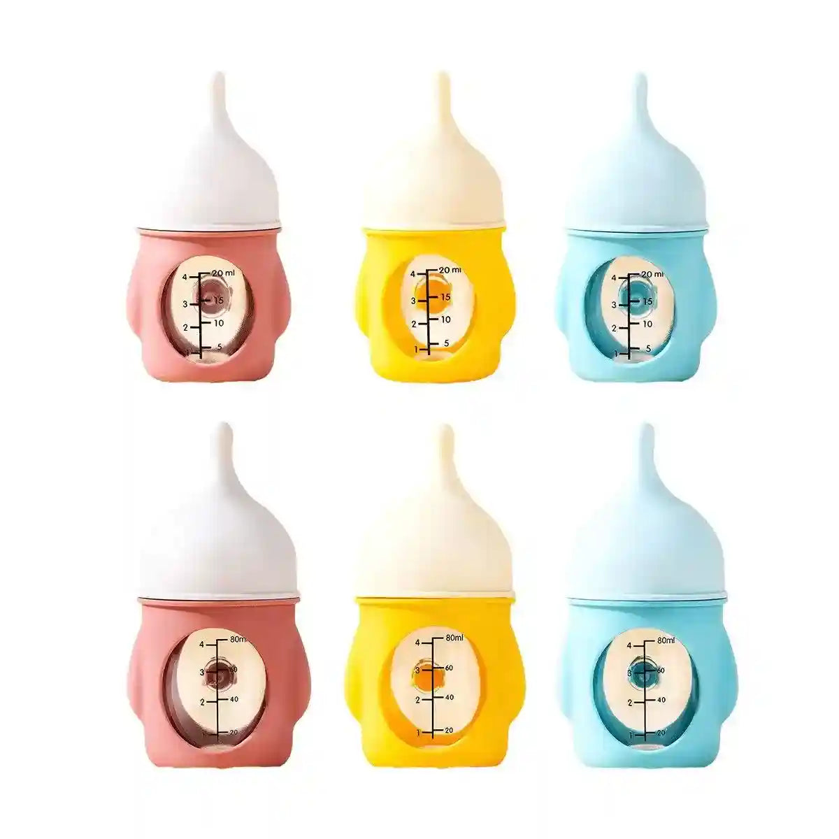 Anti-choking Newborn Puppy Kitten Silicone Bottle Visual Scale