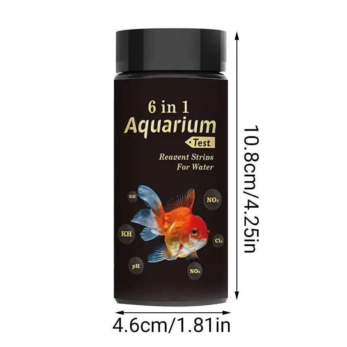 6-in-1 Water Quality Test Strip for Fish Tanks and Ponds Biological Aquarium Supplies