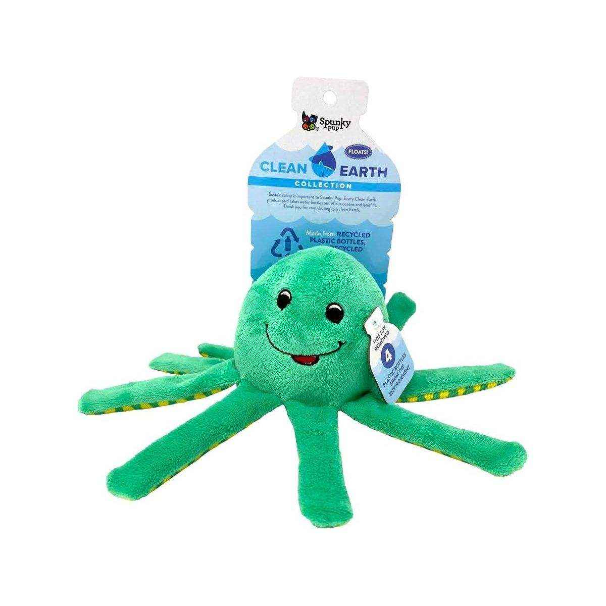 Spunky Pup Clean Earth Octopus Toy Large