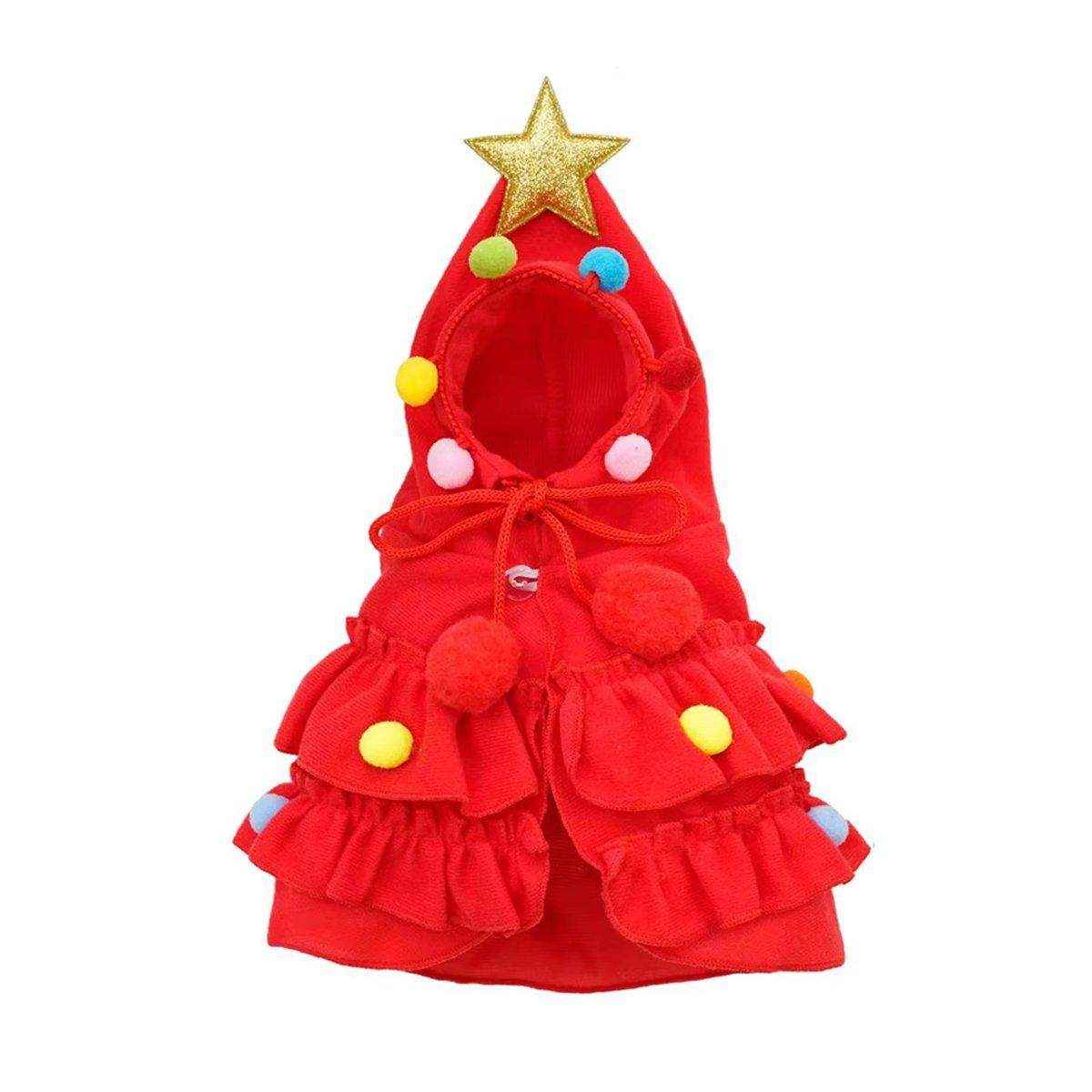Christmas Pet Clothes Two-color Cape Pet Cape Shawl Dog Transformation Outfit