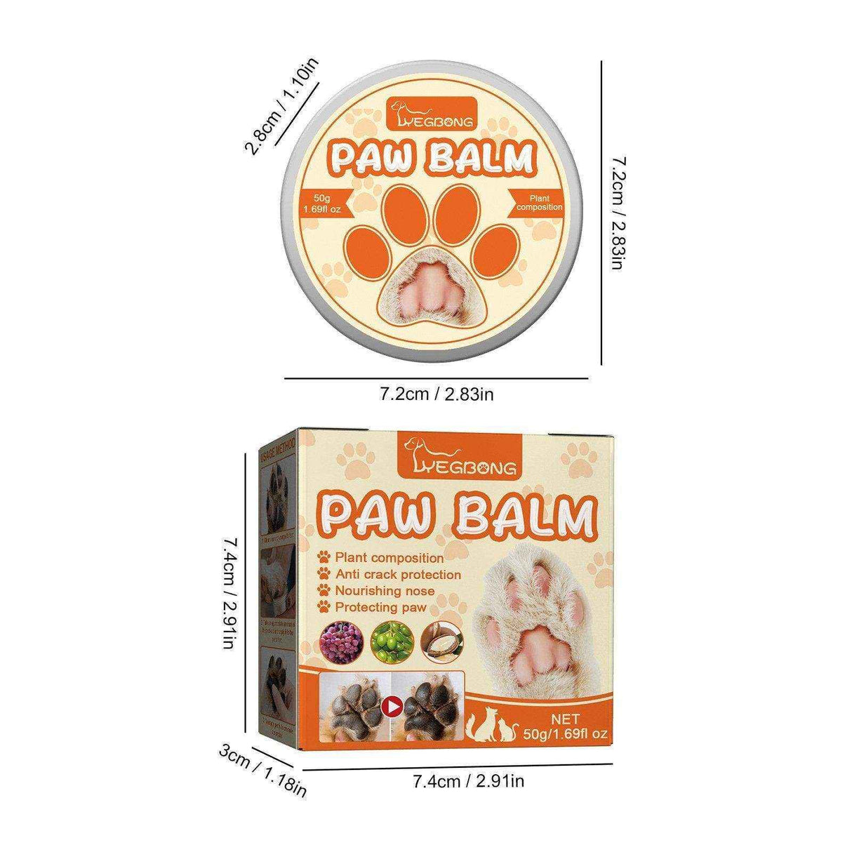 Pet Moisturizing Paw Paste