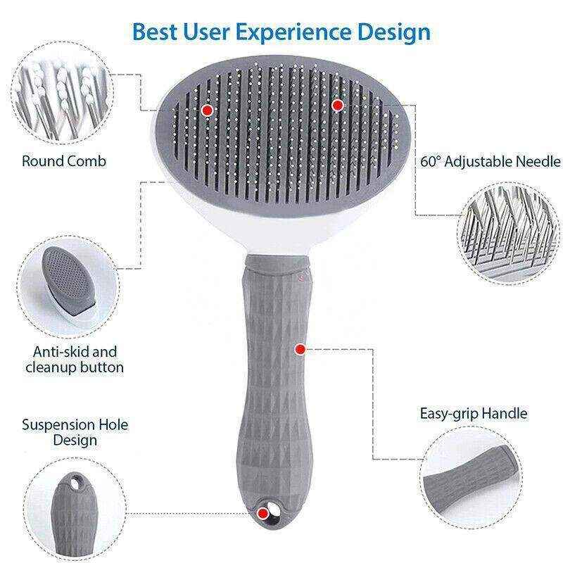 Dog and Cat Deshedding Brush for Effective Grooming