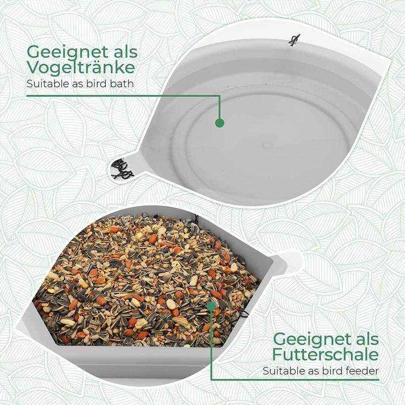 2PCS Outdoor Garden Hanging Bird Feeder