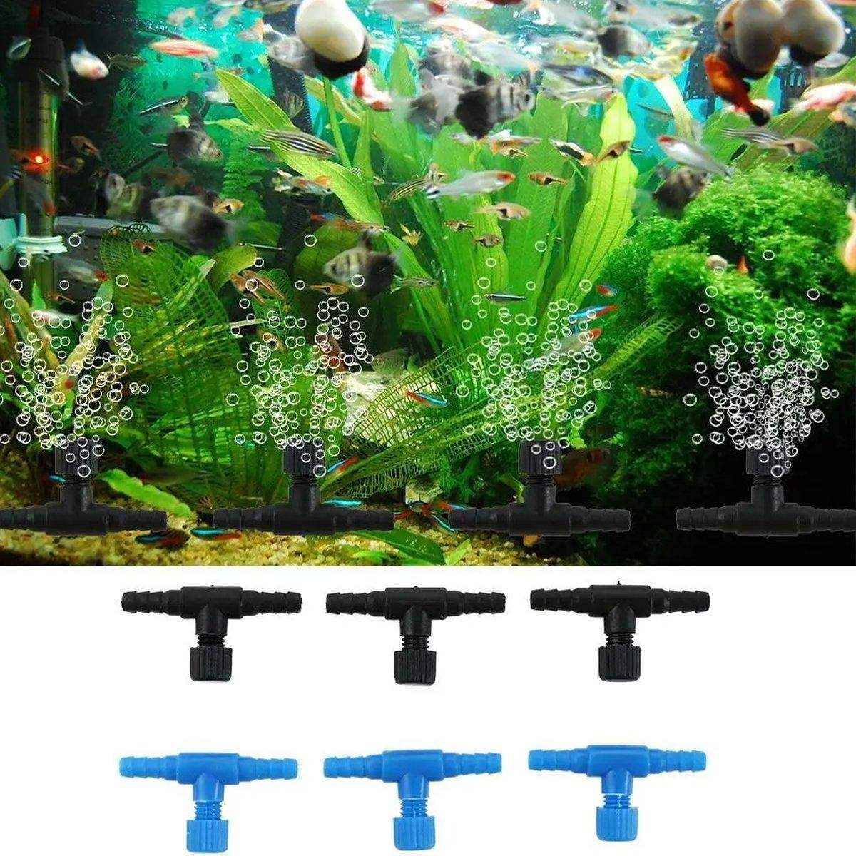 10-30pcs Aquarium Oxygen Pump Regulating Valve Fish Tank Air Control Accessories