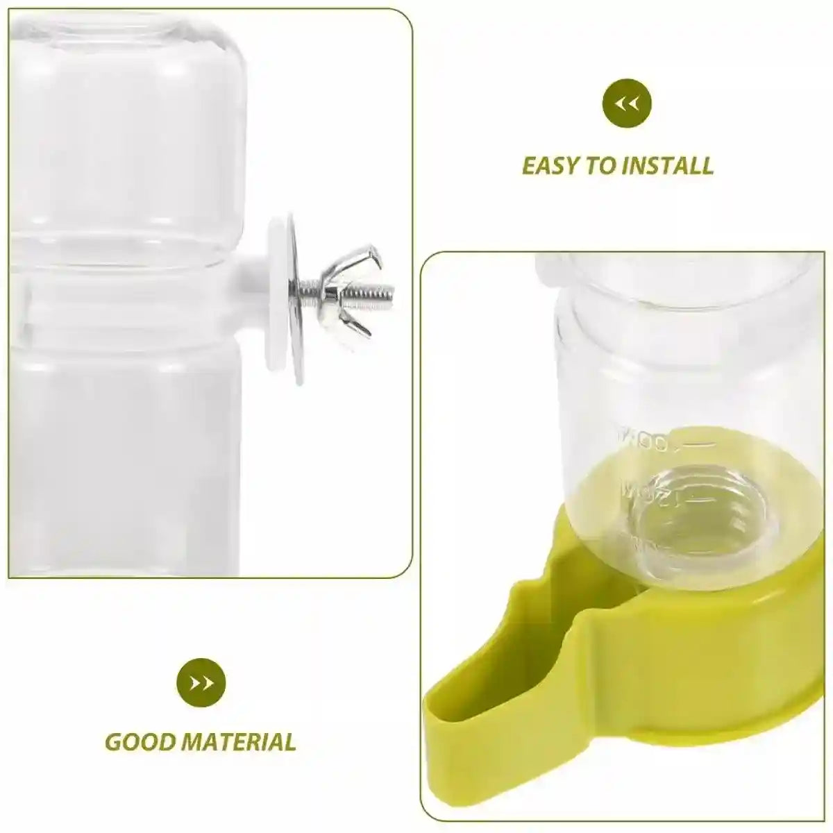 Automatic Bird Water Feeder Convenient Cage Attachment & Easy Refill
