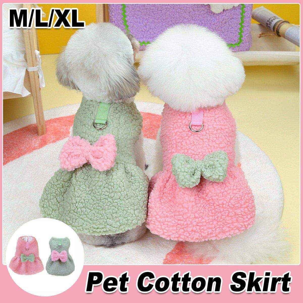 Pet Skirt Dog Cat Clothes with Bow Decoration