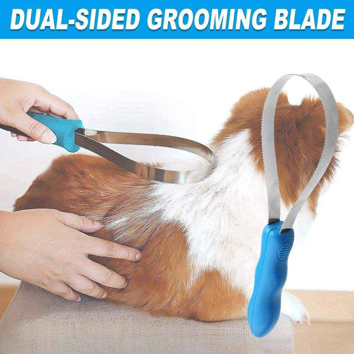 Pet Grooming Tool for Shedding Stainless Steel Hair Removal Comb for Dogs & Cats