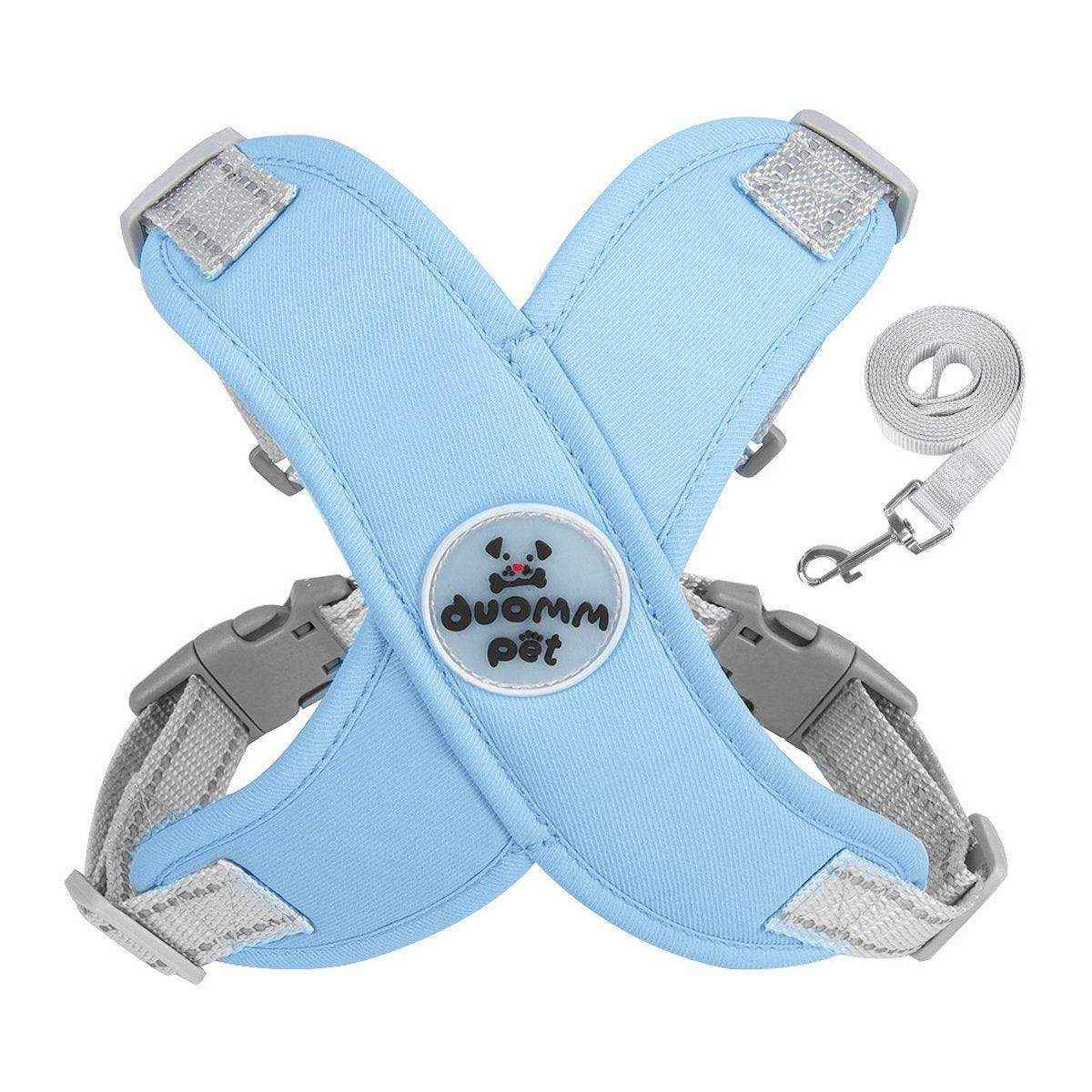 Adjustable Reflective Pet Harness and Leash Set for Small to Large Pets