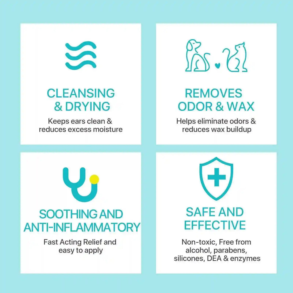 Pet Ear Cleaner Powder for Dogs and Cats