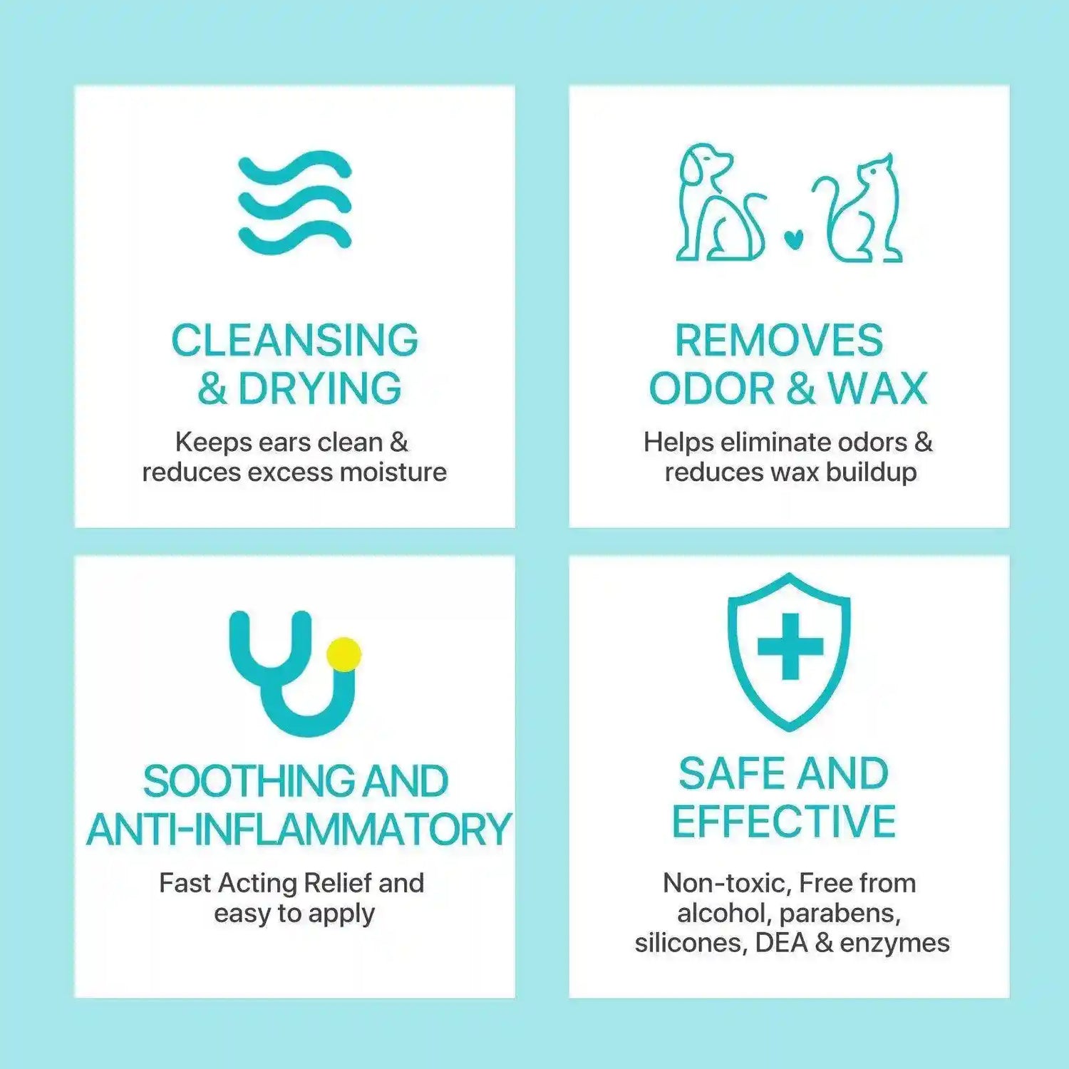 Pet Ear Cleaner Powder for Dogs and Cats