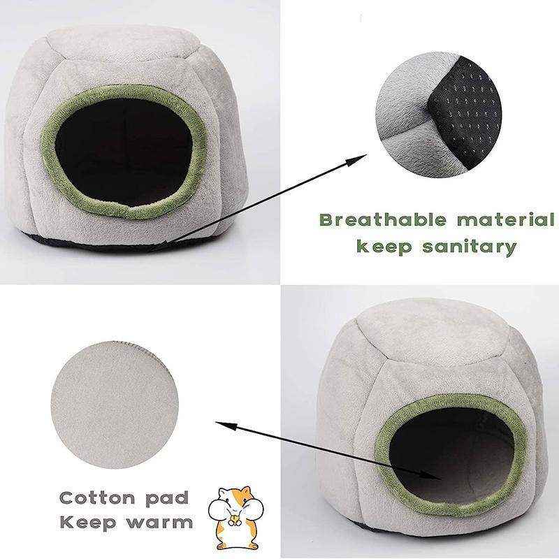 Plush Hamster House for Small Pets Cozy and Stylish Bed