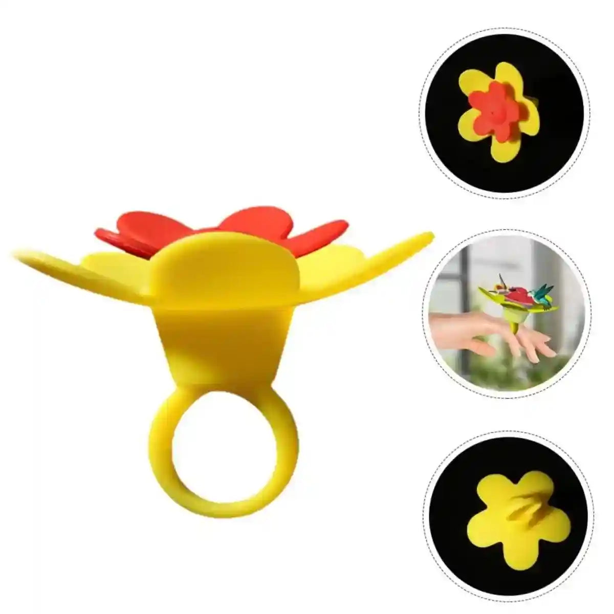 Wearable Hummingbird Feeder Ring for Close-Up Bird Feeding