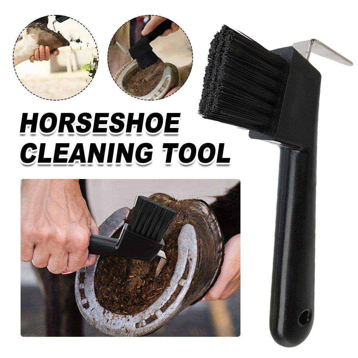 Durable Hoof Care Horseshoe Cleaning Hook Brush for Efficient Grooming