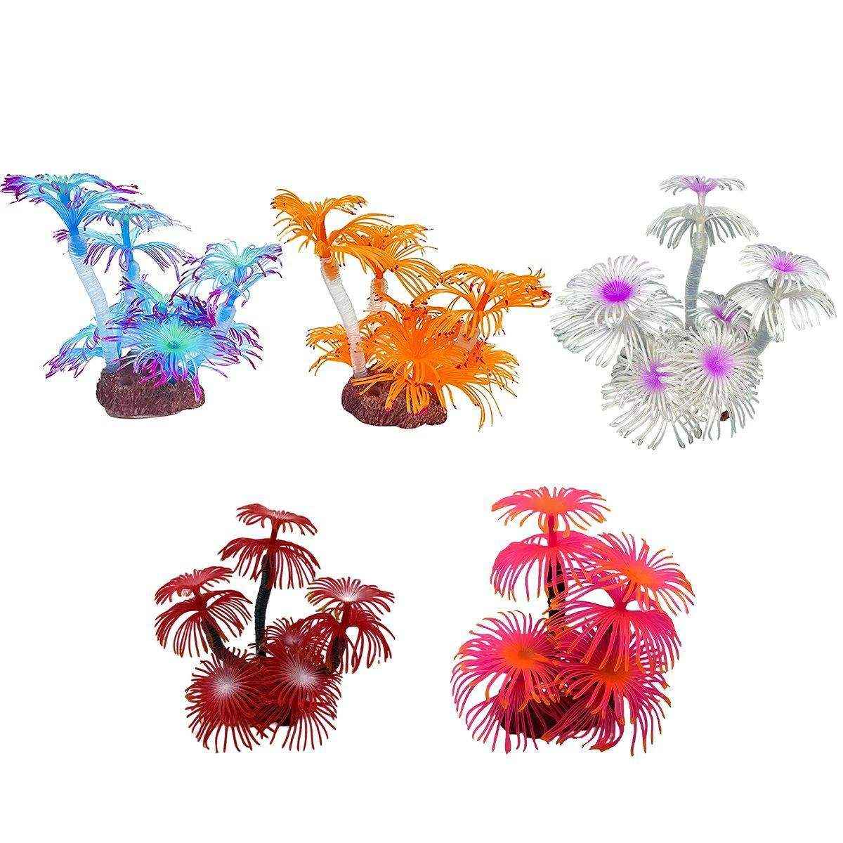 Soft Coral Fish Tank Scenery Decoration Vibrant Silk Aquarium Plants