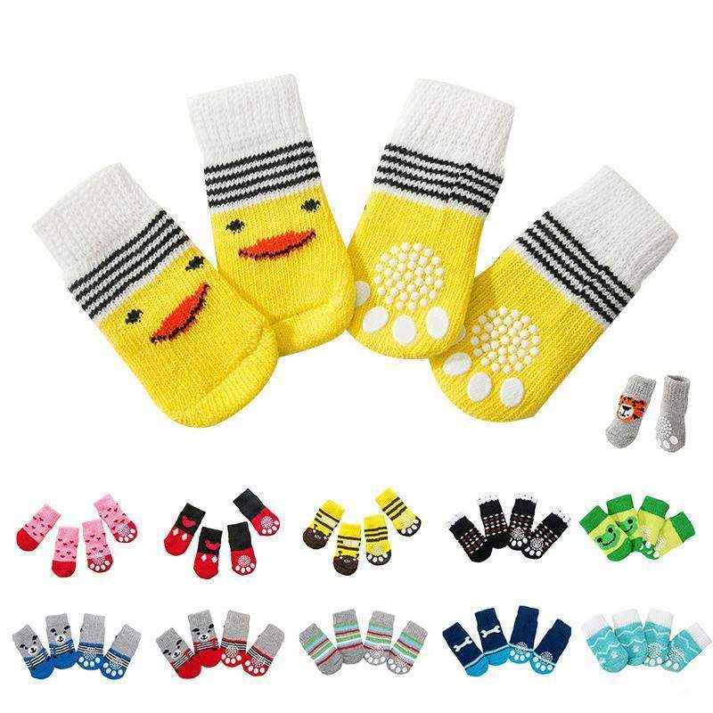 Dog Socks Non-Slip Grip Slip Anti-Skid S M L - Puppy Cat Pet Shoes Slippers