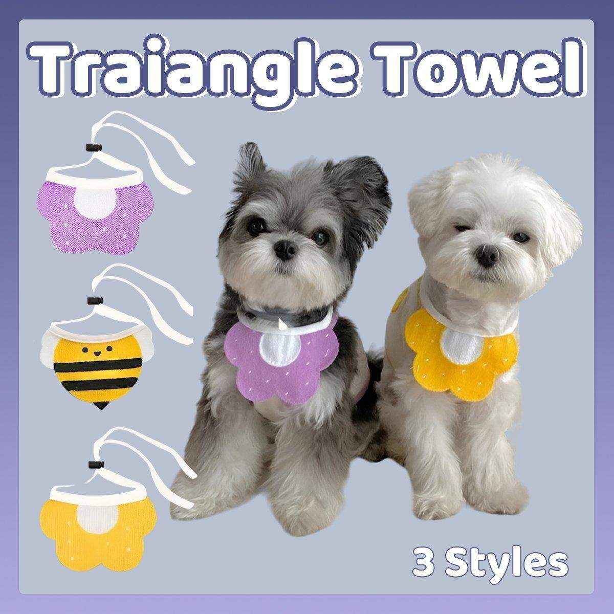 Adorable Dog Bibs with Flower & Bee Design for Stylish Pets