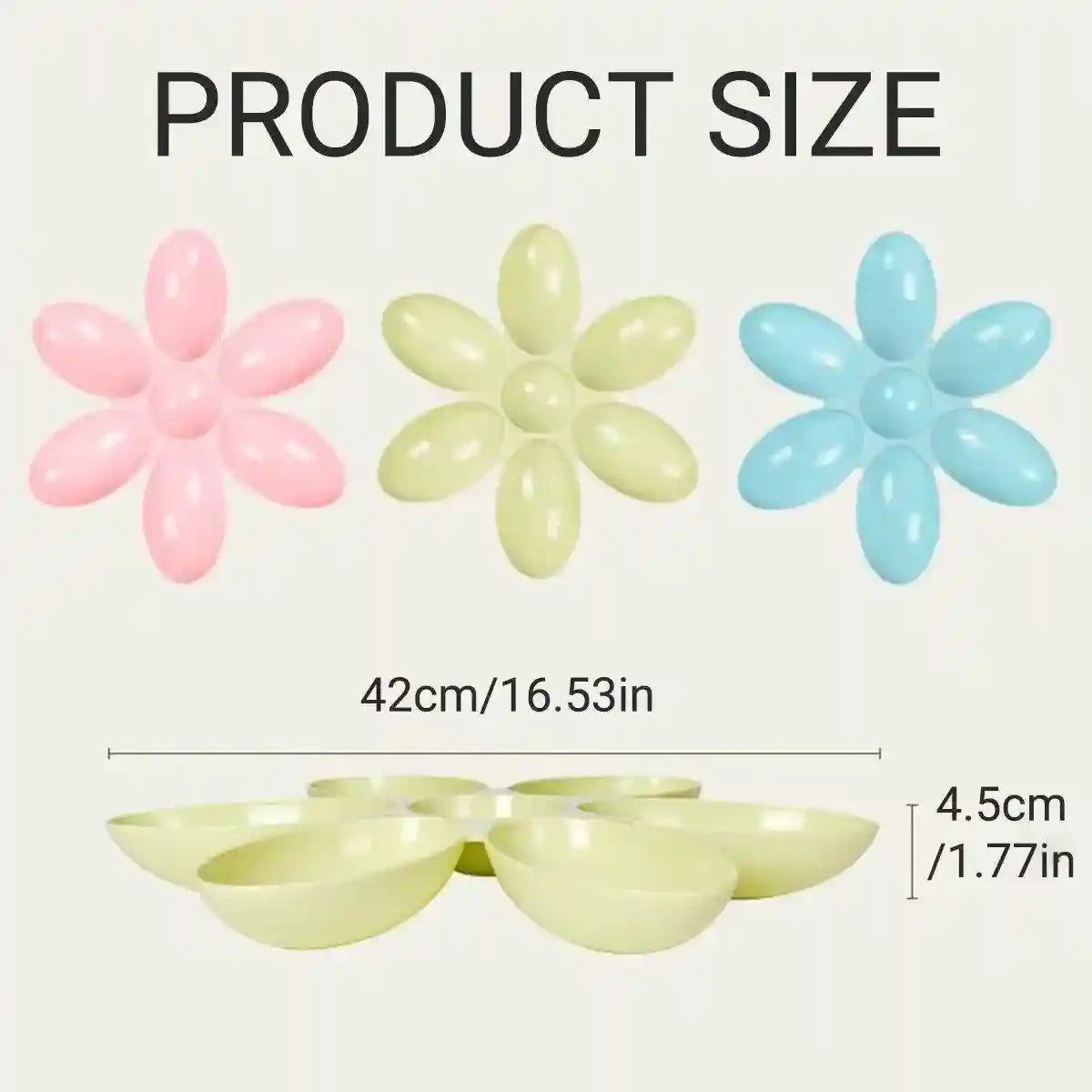 Petal-Shaped Multi-Cat Feeding Bowl