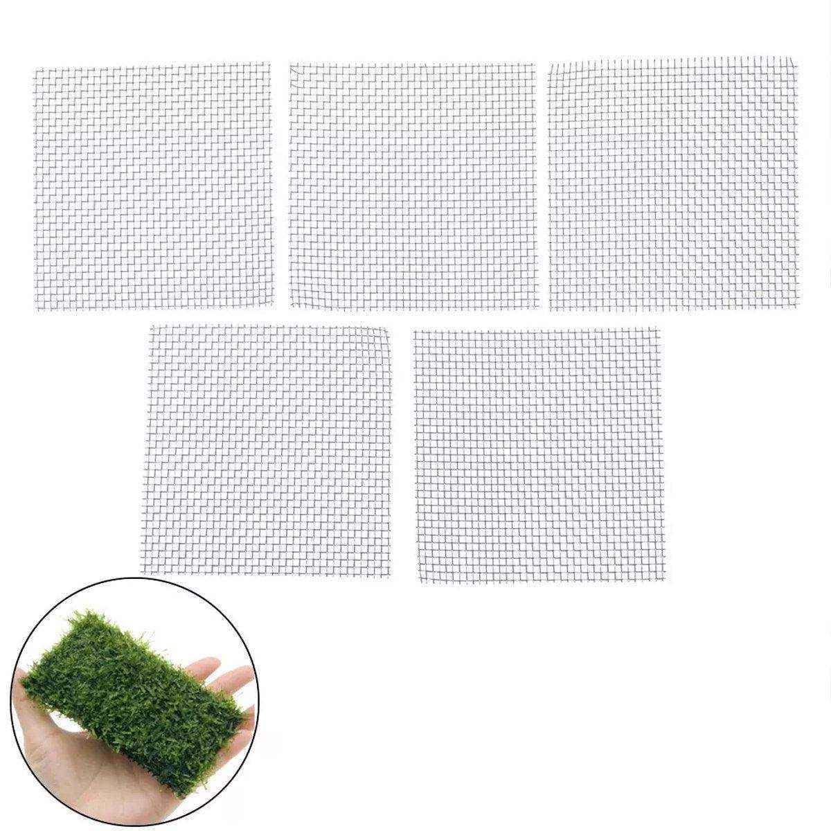 10pcs Stainless Steel Wire Mesh for Water Plants Fish Tank Aquarium Decoration