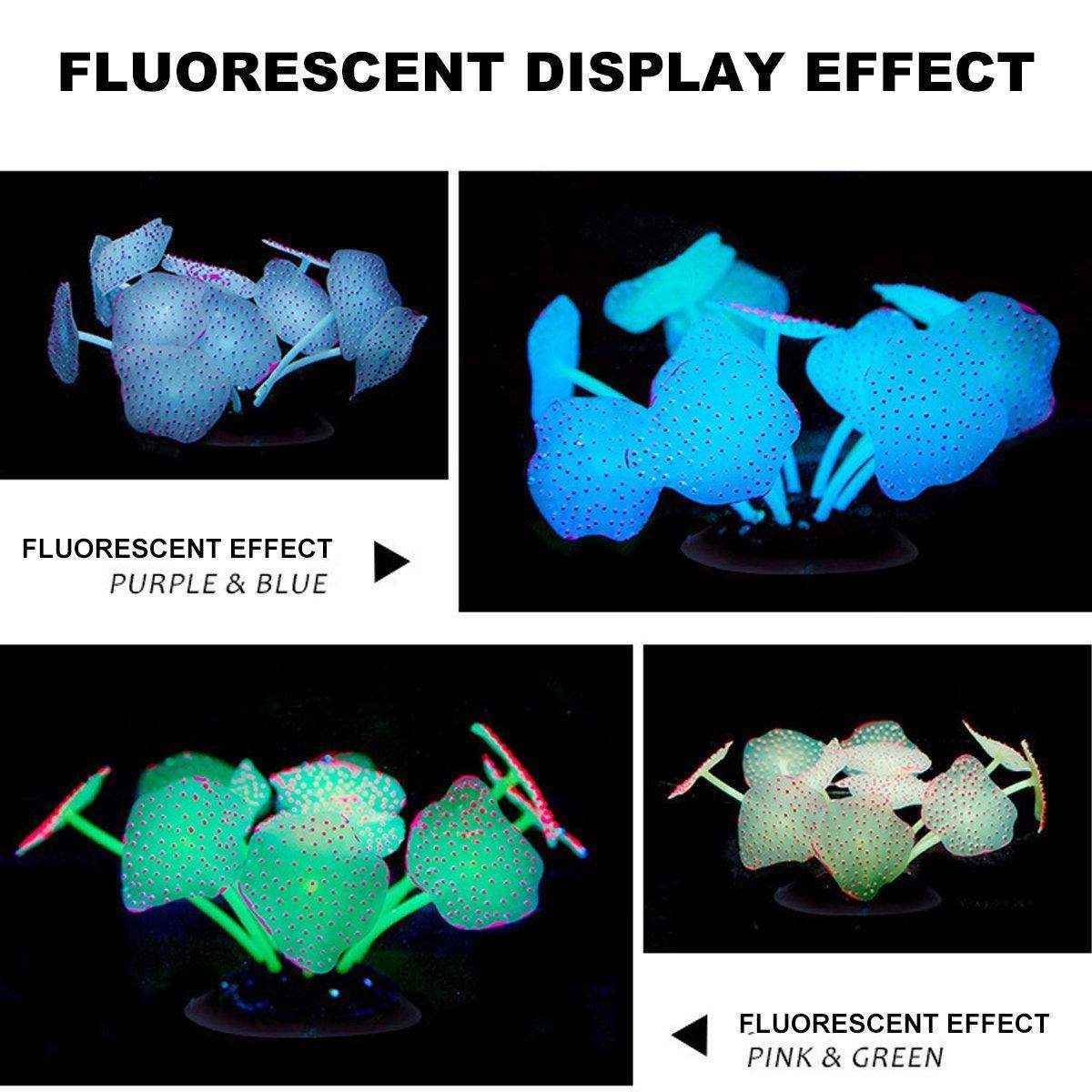 11 Leaf Silicone Artificial Fish Tank Aquarium Coral Plant Decoration Artificial Aquarium Plants