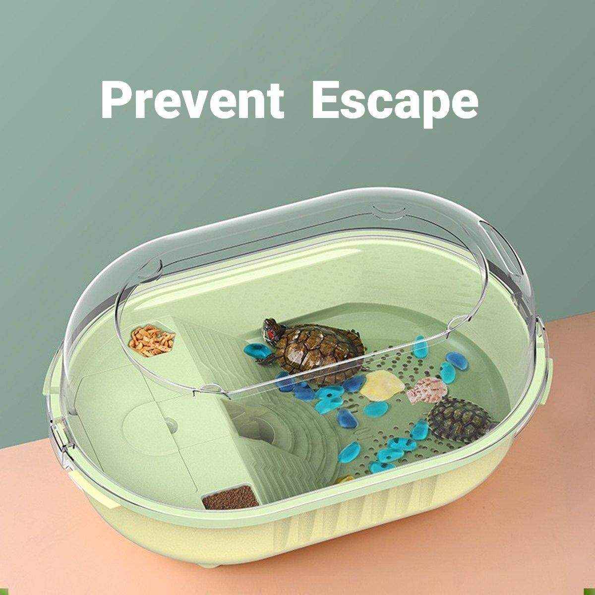 Special Tortoise Tank for Household Use Small Plastic Imitation Climbing Table with Sunstand