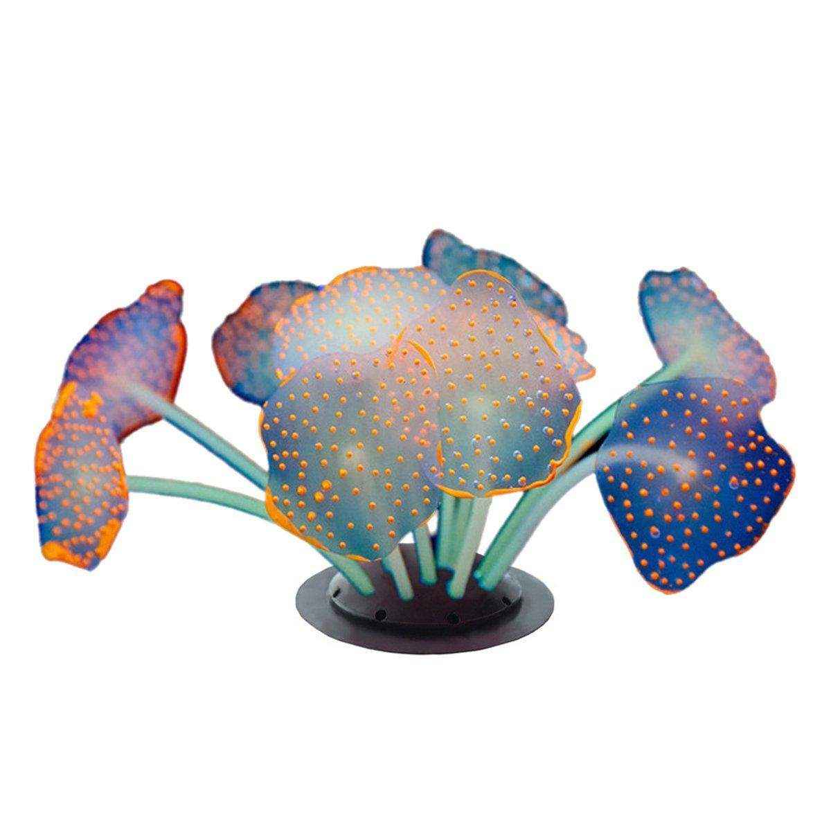 11 Leaf Silicone Artificial Fish Tank Aquarium Coral Plant Decoration Artificial Aquarium Plants