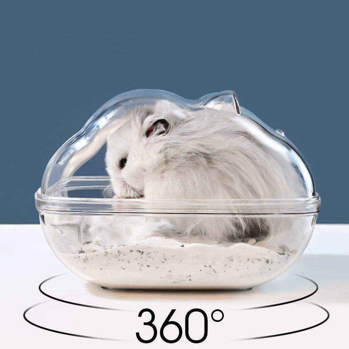 Transparent Hamster House Bathroom & Toilet Nest for Small Pets