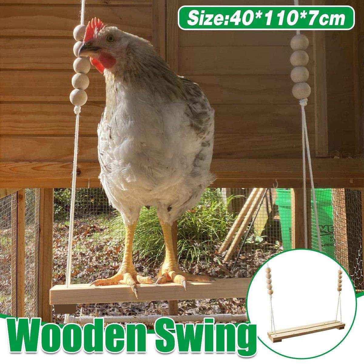 Durable Wooden Chicken Swing for Outdoor Poultry Coops