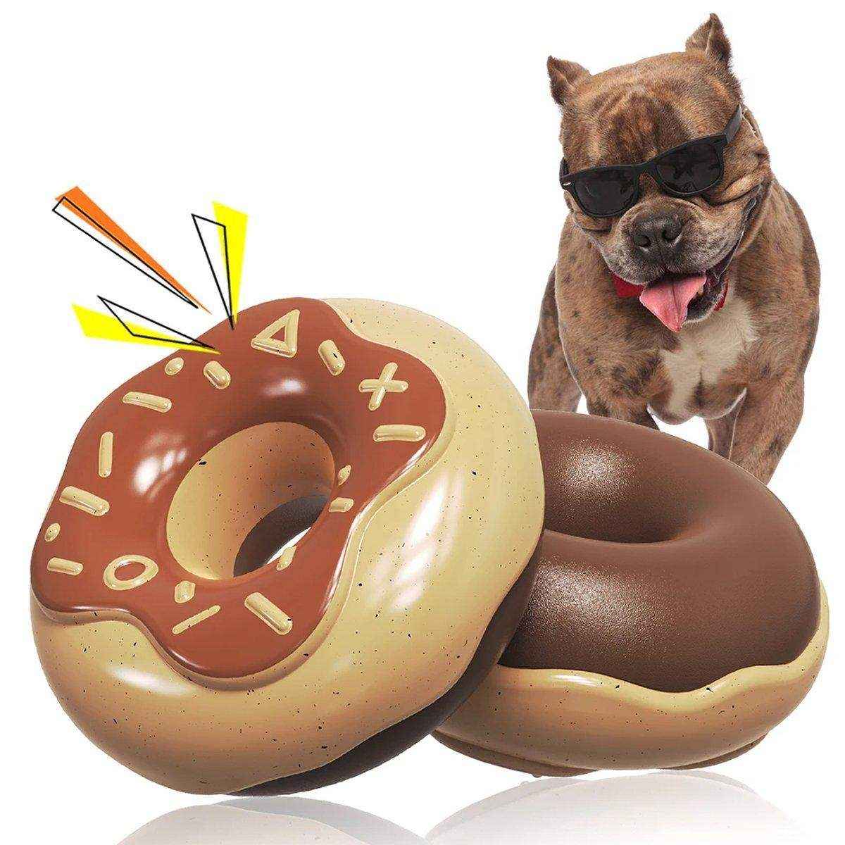 Pet Teeth Cleaning Sound Donut Dog Toys