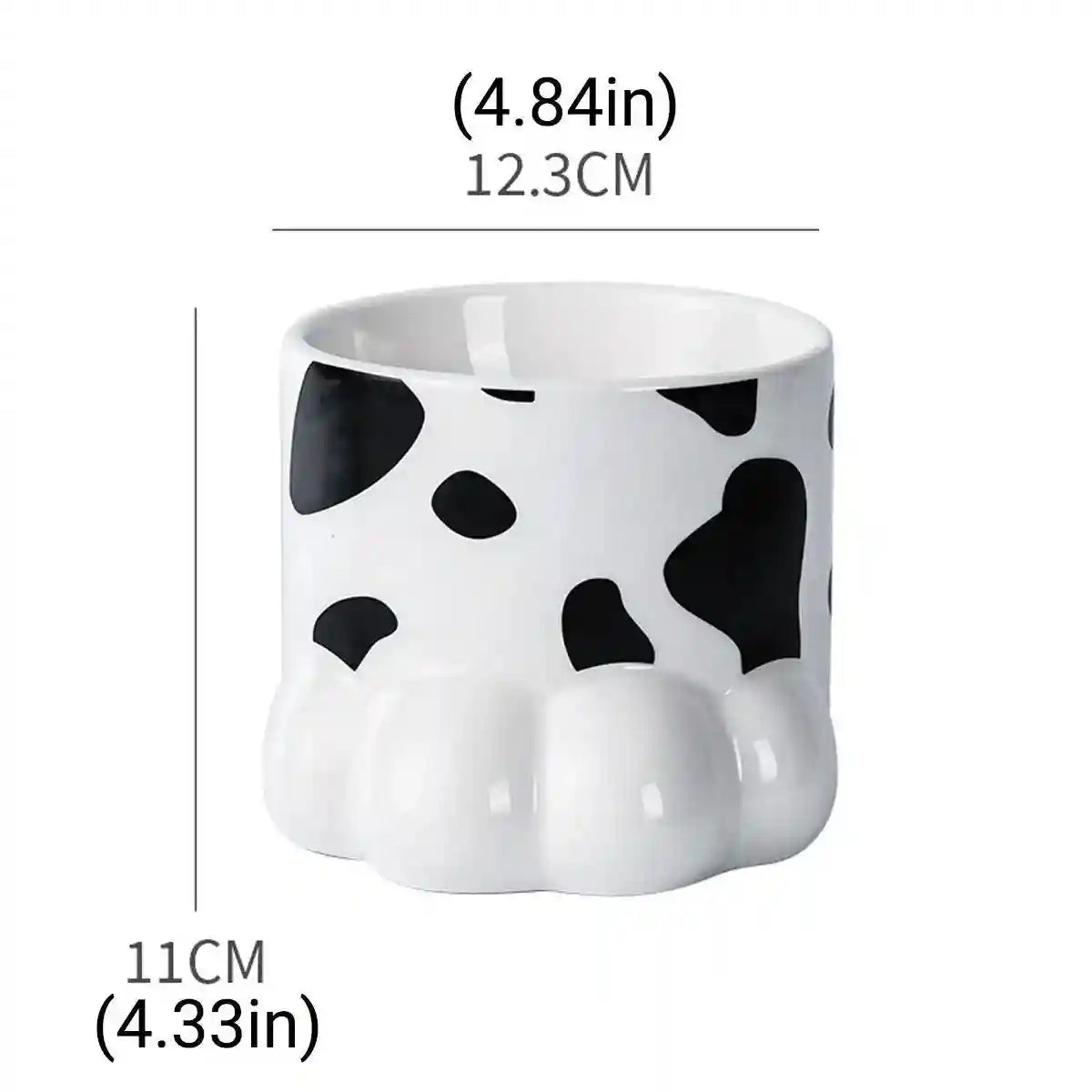 Ergonomic Ceramic Cat Food Bowl