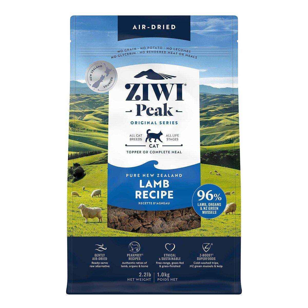 ZIWI Peak Air Dried Cat Food Lamb 400g/1kg Dry Cat Food