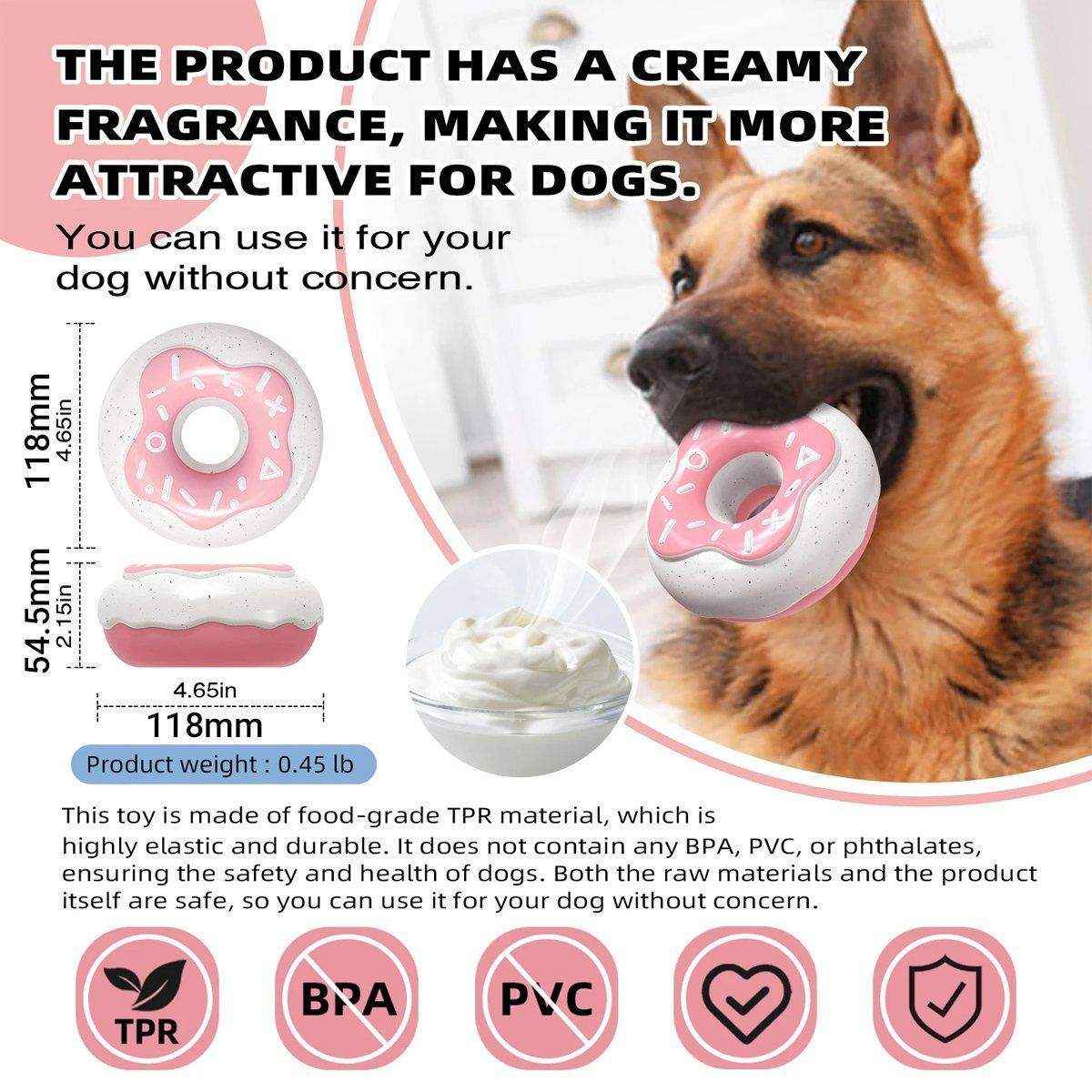 Pet Teeth Cleaning Sound Donut Dog Toys