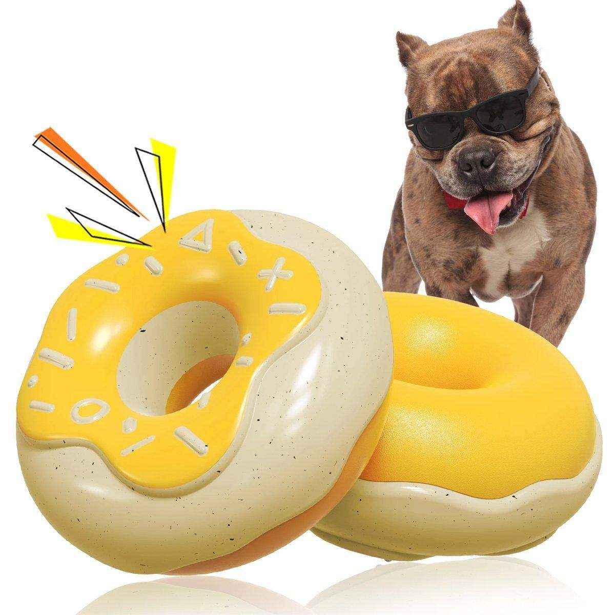 Pet Teeth Cleaning Sound Donut Dog Toys