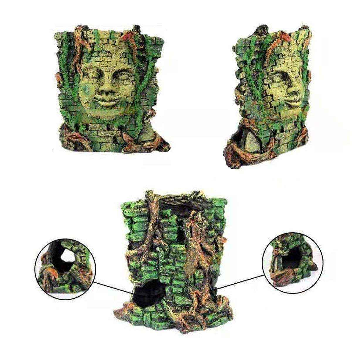 Ancient Easter Island Aquarium Rocks & Resin Decor Ornaments