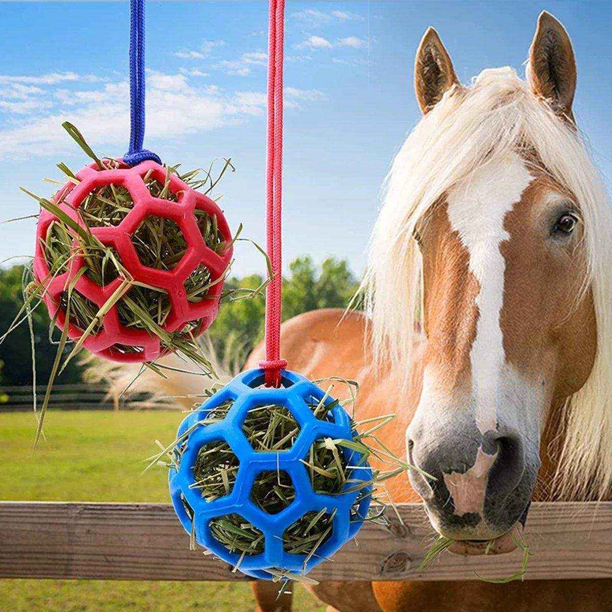 Hanging Hay Feeders Stable Feed Polo Feeding Balls Toy for Horses and Livestock
