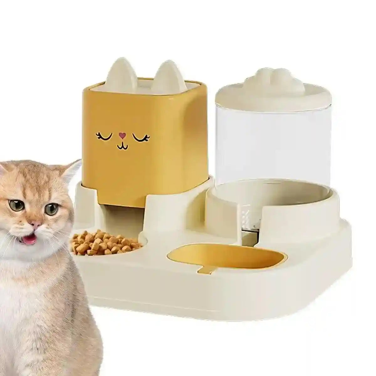 Pet Cartoon Feeding Bowl Universal Water Feeder Cat Dog Food Dish Durable Stand