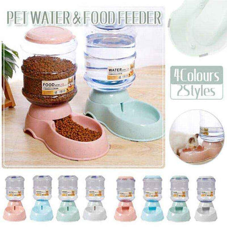 Automatic Pet Feeder â 3.8L Capacity Food and Water Feeder for Pets