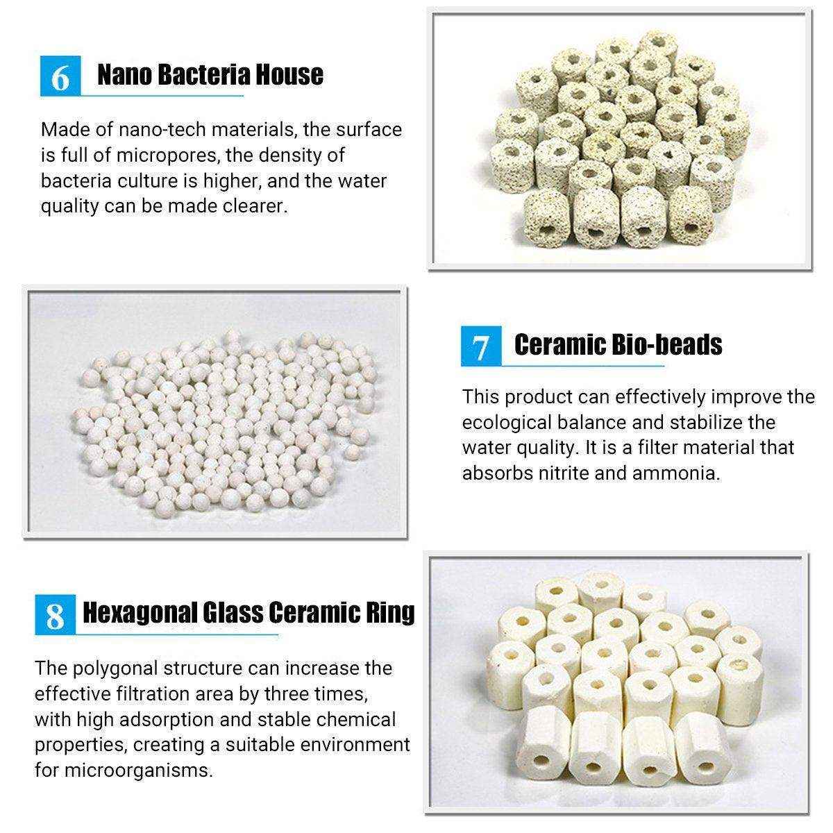 500g Fish Tank Water Filter Media Aquarium Filtration Material Sponge Pad