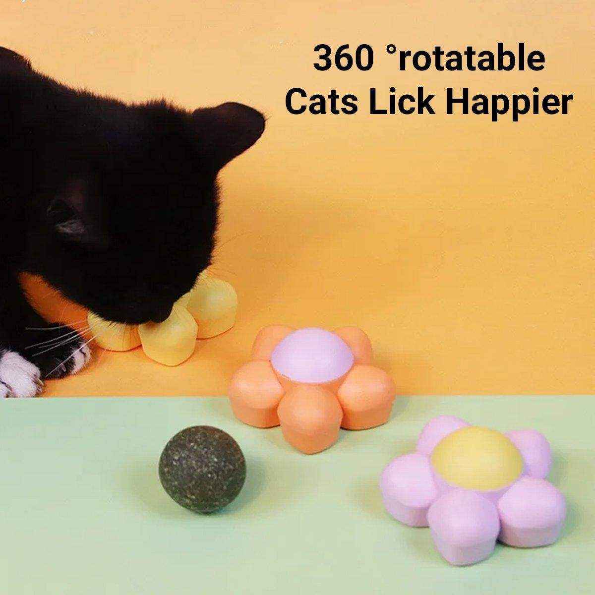 Catnip Ball Cat Toy Rotating Mint Ball Toy