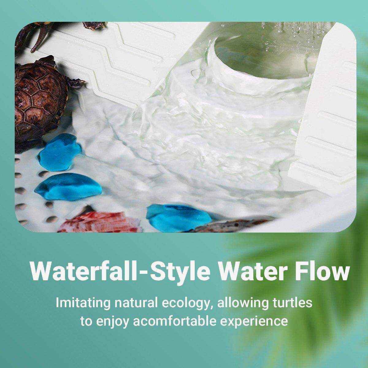 Special Tortoise Tank for Household Use Small Plastic Imitation Climbing Table with Sunstand