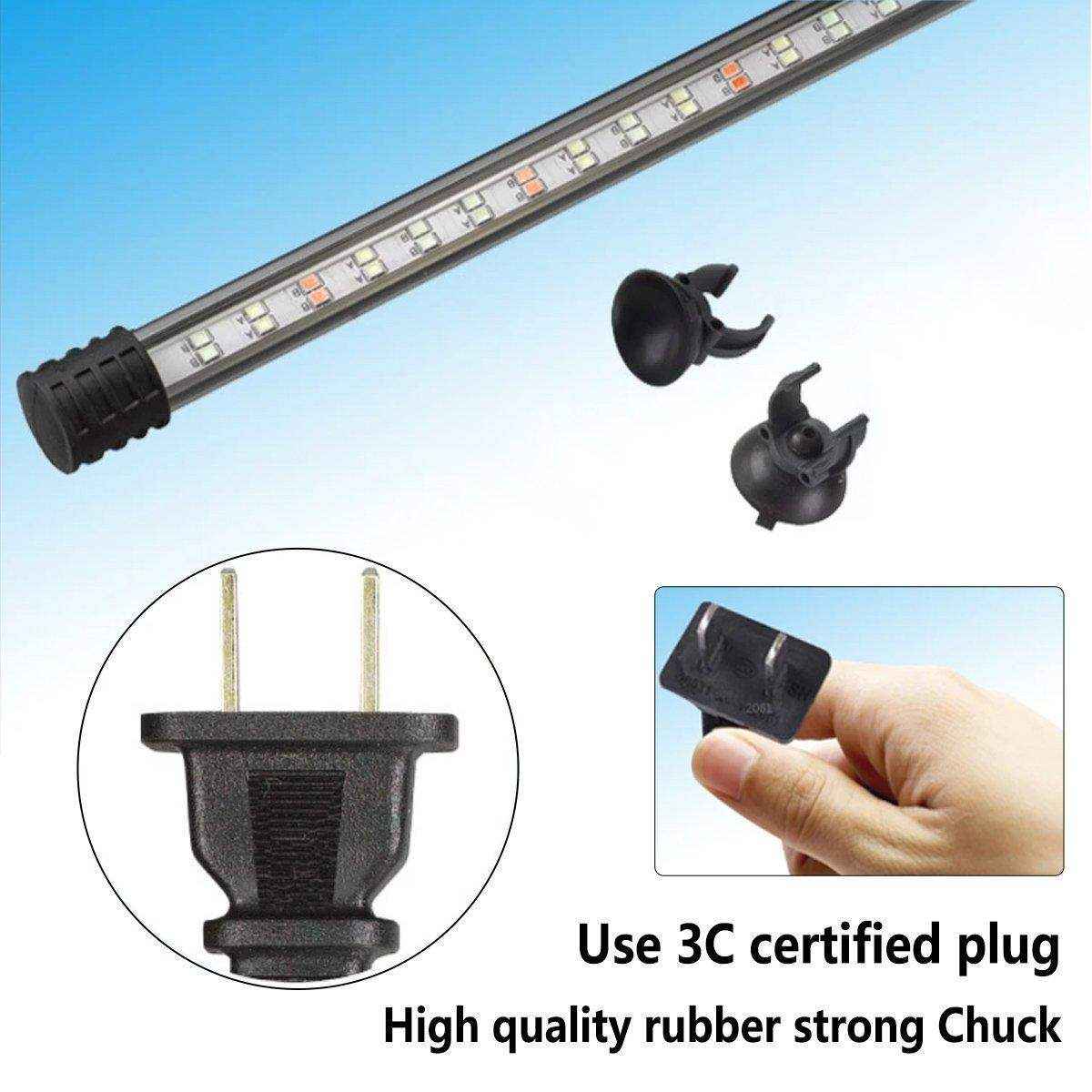LED Aquarium Light Adjustable Fish Tank Lighting with 3 Modes