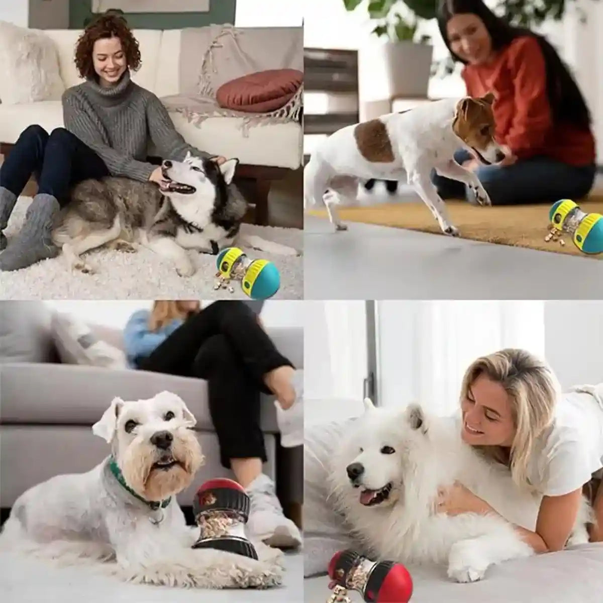 Slow Feeder Dog Toy Rolling Food Ball Funnel Pet Training Interactive Treat Toy