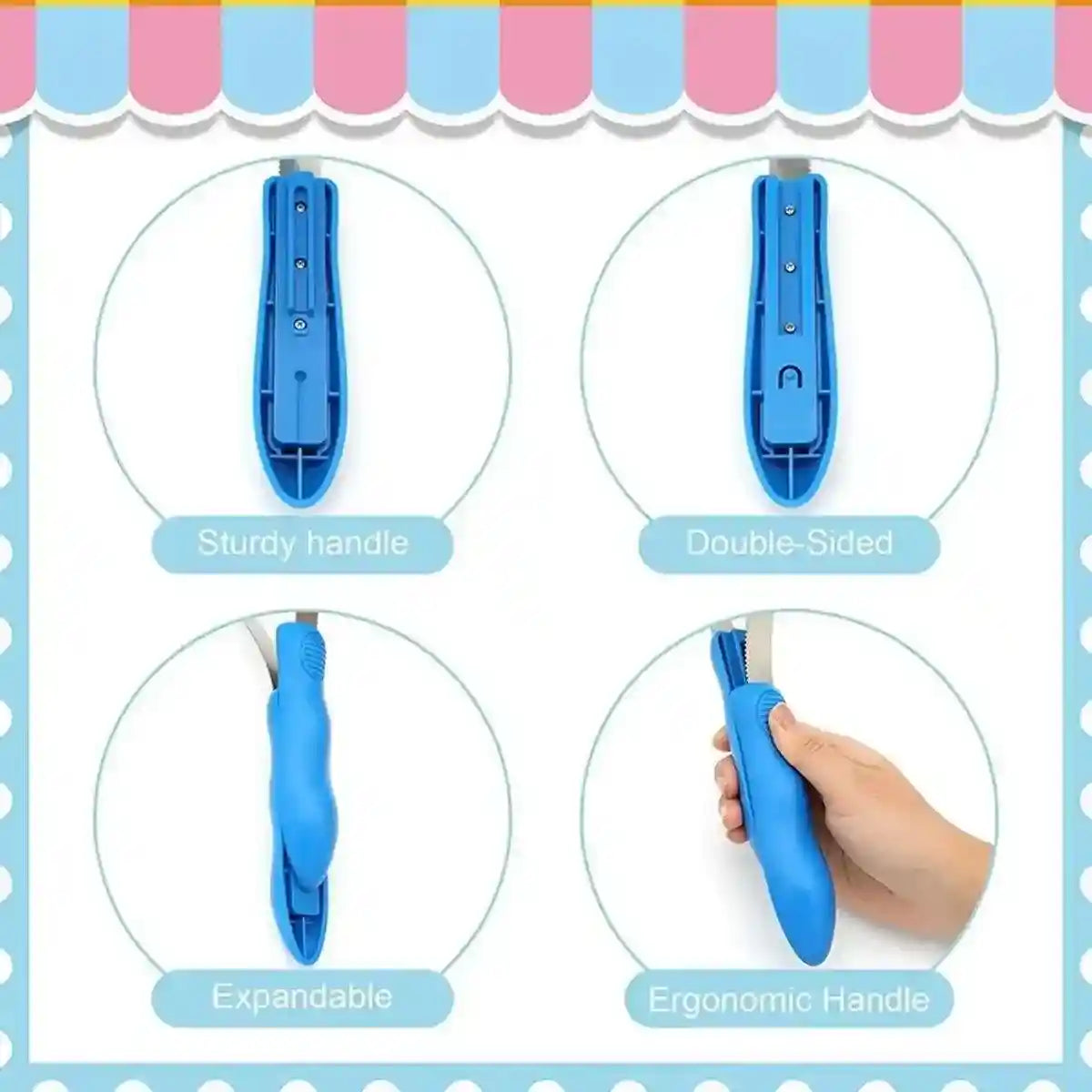 Pet Grooming Tool for Shedding Stainless Steel Hair Removal Comb for Dogs & Cats