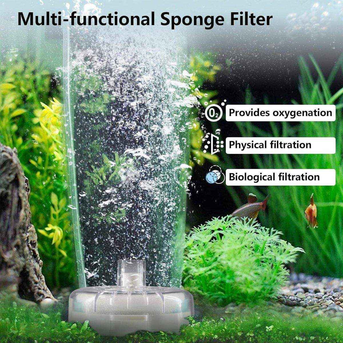 Powerful Internal Fish Tank Filter Submersible Filtration System with Oxygenation