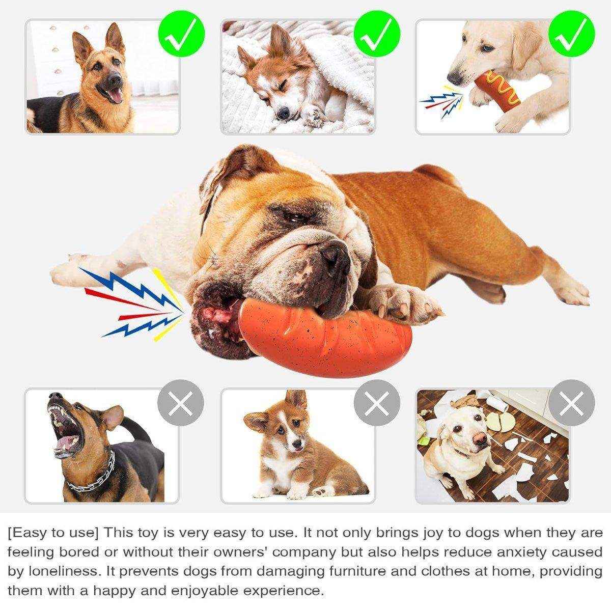 TPR Baked Sausage Ham Sausage Pet Dog Toy